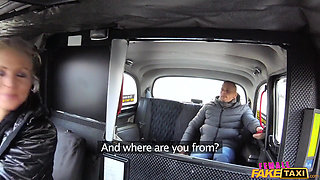 Female Fake Taxi - Lady Driver Sucks and Fucks Cock