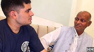 Desi indian stepfather and stepson rough fuck with stepsister sex video