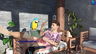 Animated mother enjoys a powerful orgasm in a 3D fantasy clip