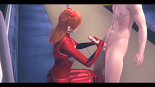 Evangelion Hentai - Asuka Hardsex in Tokyo Subway - Japanese Asian Manga Anime Film Game Porn