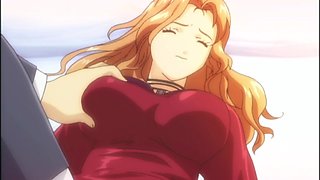 Redheaded babe in sexy stockings gets a wild tit job and rough fingering in hot animated action