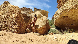 Real Amateur Couple Fucking in Beach - Doggy Style & Blowjob