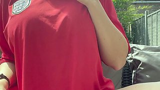 Chubby Brunette Big Boobs Dildo Masturbation