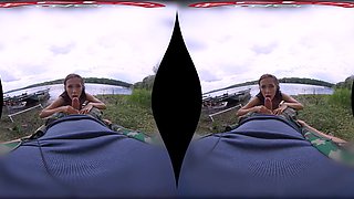 Nicole Love captivates with outdoor passionate fishing sultry ecstasy