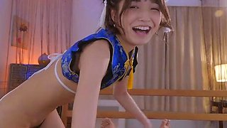 Asian teens deep throat tit job