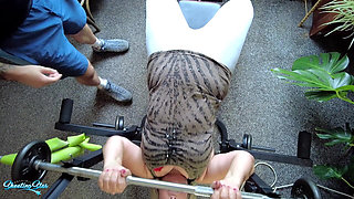 Cheating Wife Gets Sticky Creampie From Young Personal Trainer - Hub Comes Home to Clean-up