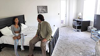 Boss Gives Amia Miley A Chance To Save Her Job By Swallowing His Cock