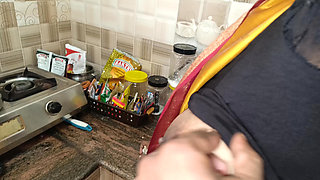 Housewife with step sister kitchen fucking