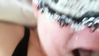 Czech amateur blowjob and fucking POV in public