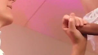 Great Handjob for Sissy with the Wild Funny Cumming - All Views