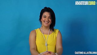 Chubby Italian Brunette Paola Diamanti Fucked In Both Holes - anal hardcore and titjob