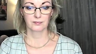 British blonde milf Jane Bond solo masturbation