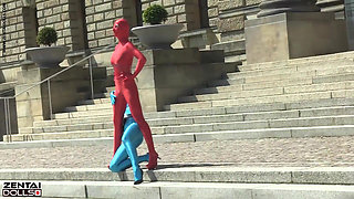 Zentai Models in the City