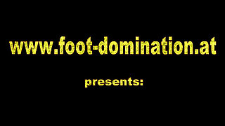 Feet licking by the bed