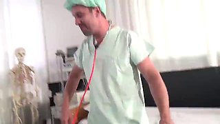 Titus Steel and Dieter Von Stein Pound Pussy in Lesbian Hospital Threesome