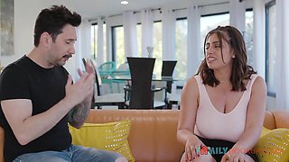 Cum on Tits for Hairy Latina Girlfriend Ella Knox - Monster tits Babe Ella knox