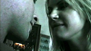 Amateur Blonde Blowjob handjob and cumshot