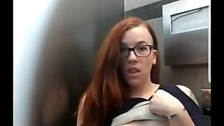 Alt Girl Lily O'riley Masturbation in Airport Bathroom