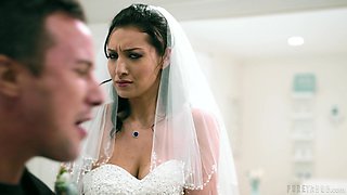 Sexy bride Bella Rolland is cheating on groom with his best friend