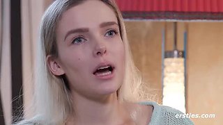 German Amateur Sandy S Solo Masturbation with Dildo and Pierced Nipples HD