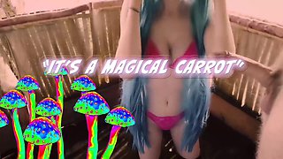 Stunning Cosplayergirl Gets Banged Bareback In Jungle Tree House, Miku In Wonderland