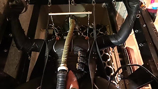 The Bondage Monster Gas Mask & Leather Suspension, Electro, Venus Milking and Machine Fuck