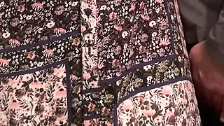 Pervert Old Man Rubs Student's Pussy in the City Bus