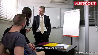Valentina Nappi Kinky Large Butt Italian Teacher Gets Coarse Double Penetration In School Trio