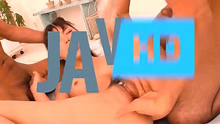 Satomi Usuis Japanese heat steams up in steamy passionate fuck fest