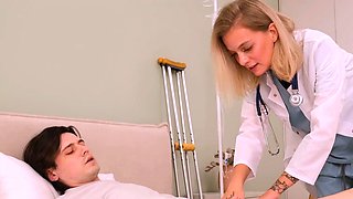 Filthy Nurse Lets Patient Cum Inside Her Tight Pussy - XXX!