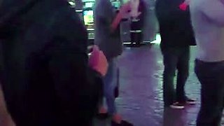 PLATINUM'S PATHETIC PET PUBLIC MUTT CRAWL FemDom