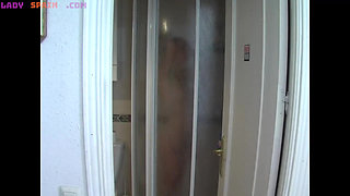 White Girl Takes a Shower, Look How Hot She Is