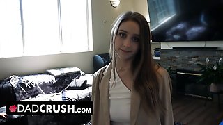 Dadcrush - step-dad deals with his bratty stepdaughters Laney Grey & Minxx Marley for defying him