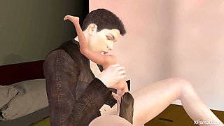 3D Giant male fucking a hot tiny teen babe