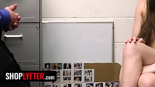 Diligent Mall Cop Conducts In-Depth Body Search on Nervous Shoplifter utilizing His Extended Authority