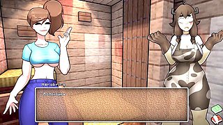 Minecraft hentai, anime, gang-fuck