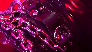 Rubber & Ava Fetishart Give Perv a Latex Footjob Part 2