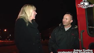 Hot Blonde German MILF Picked Up on Street for Rough Sex