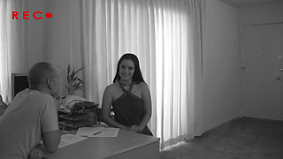 Casting chick with huge ass rides big dick