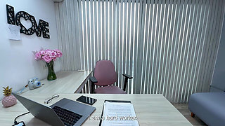 Latina Big Booty Employee Gets Fucked Hard by Her Boss as Punishment and Ends up Soaked in Cum - Daniela Andreax