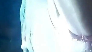 Second View of a MILF Hooded in Nylon, Blindfolded with Duct Tape, Facialized, and Cummed in Mouth