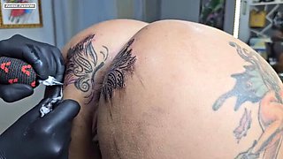 Big Booty Milf Gets Bigger Tattoo And Creamy Fuck