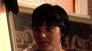 Horny French blonde babe enjoys hardcore hot anal sex