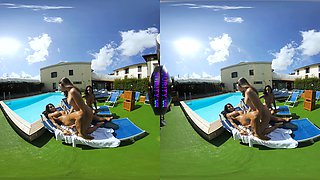 PURITYVR Three lesbian goddesses with Guilia, Benny, and Ale