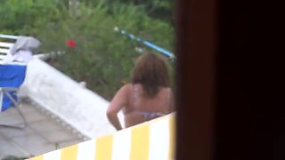 Hairy Latina MILF Ardientes69 Public Beach Masturbation with Big Dildo - Amateur Homemade Orgasm