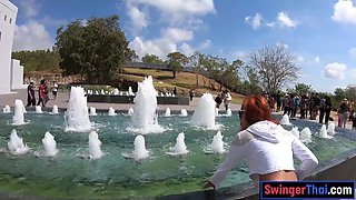 Thai GF thanks BF by jerking and riding