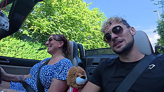 Cheating Married Hot British MILF Takes Me for a drive, I need to Pee, then she empties my BALLS!