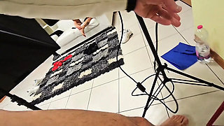 Hot Italian Brunette Wife Shows Her Feet & Drinks Cum - Full Amateur Homemade Sex