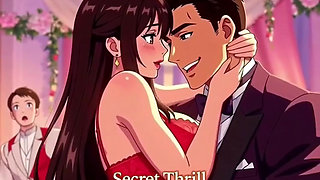 Wedding night bride secretly fucks groomsmen while groom waits