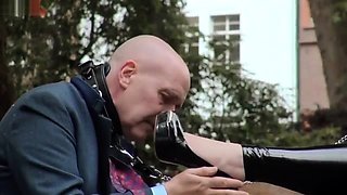 Mistress Evilyne - Public Foot Worship and Humiliation